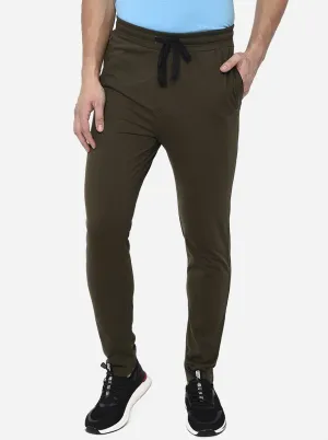 Olive Solid Regular Fit Track Pant | JadeBlue
