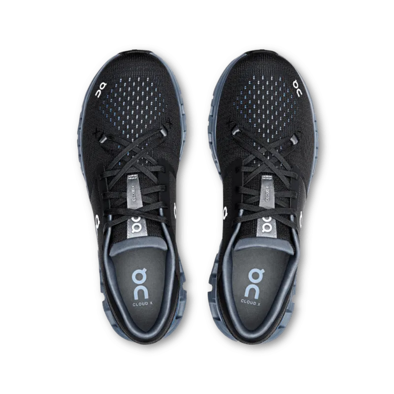 On Men's Cloud X 4 - Black/Chambray