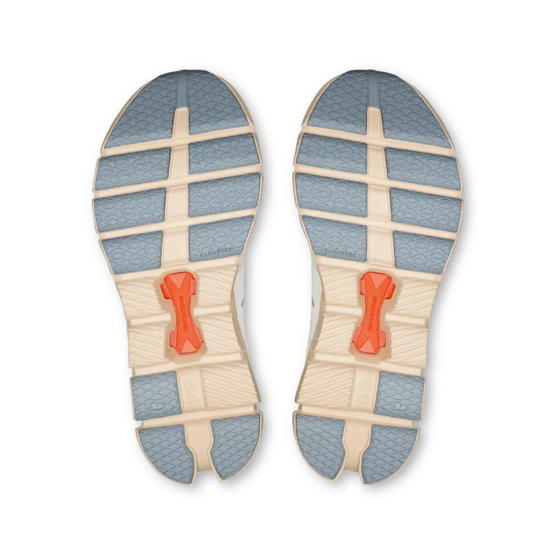 On Women's Cloud X 4 - Ivory/Salmon