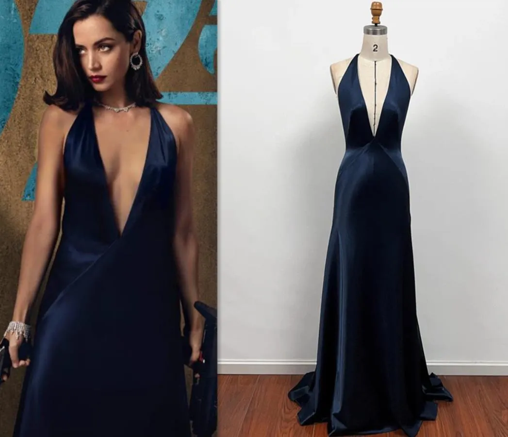 Paloma Navy Dress No Time to Die Costume Outfit