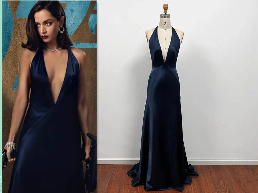 Paloma Navy Dress No Time to Die Costume Outfit