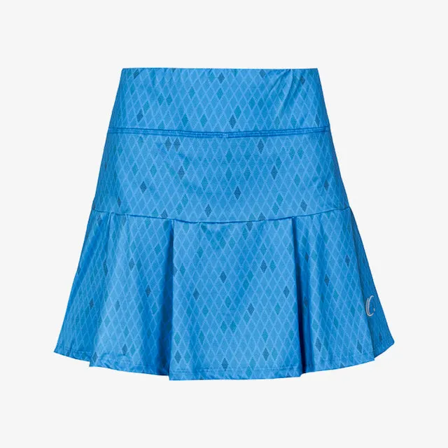 Patterned Pleated Skort with pockets