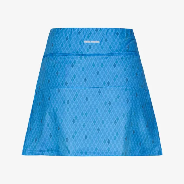 Patterned Pleated Skort with pockets
