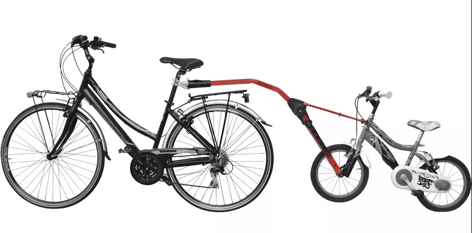 Peruzzo Trail Angel Kids Bicycle Tow Bar Tag Along For 10" - 24"  - Red