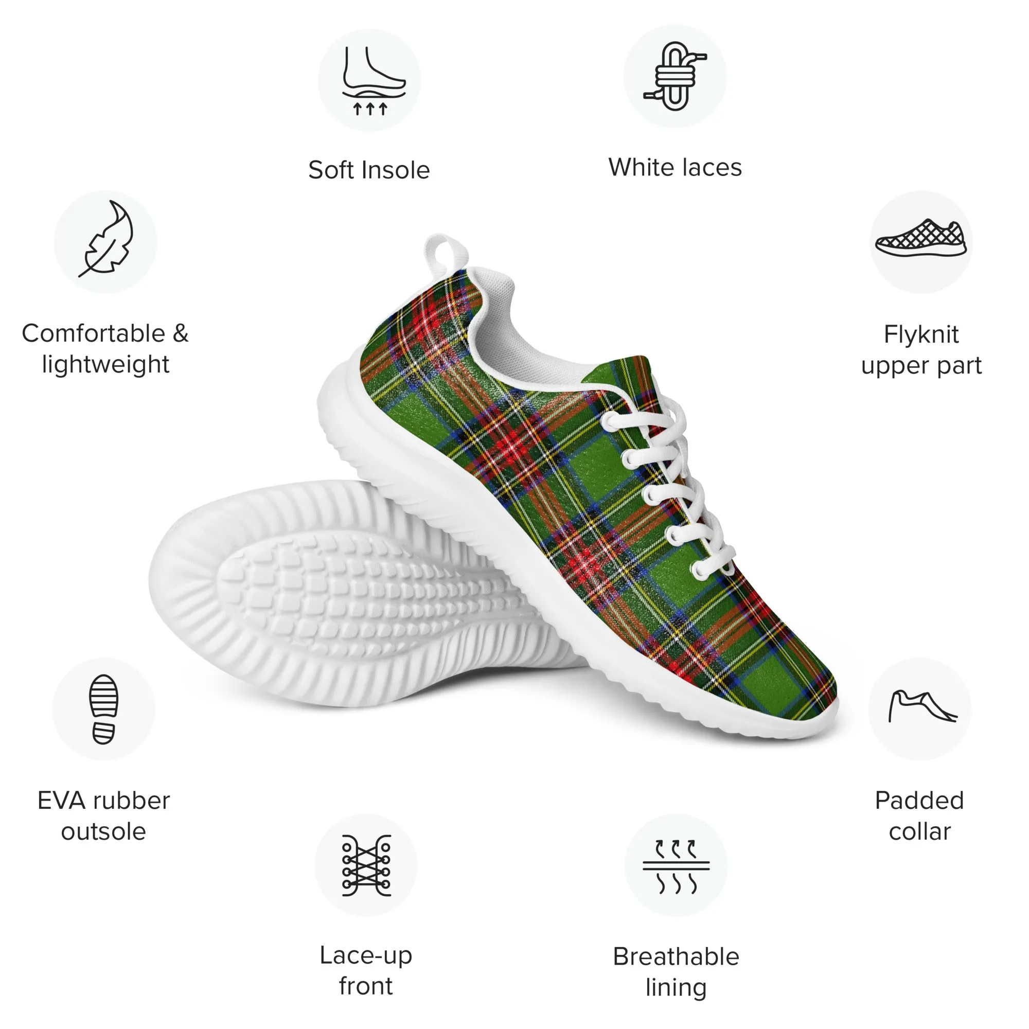 Plaid Power Women’s Athletic Shoes