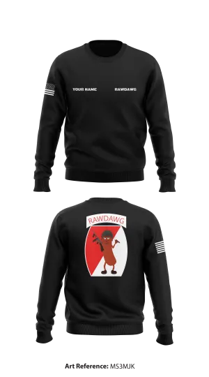 RAWDAWG PLATOON Store 1 Core Men's Crewneck Performance Sweatshirt - Ms3mjK