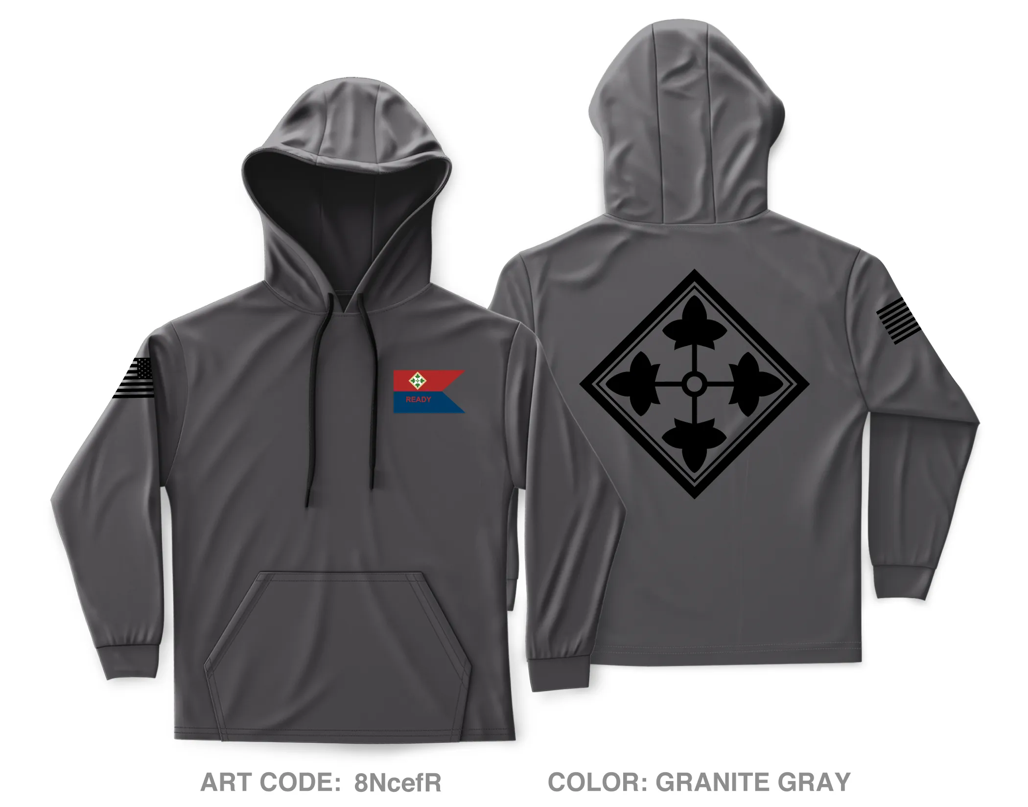 READY CO, HHBN, DIVARTY, 4ID Core Men's Hooded Performance Sweatshirt - 8NcefR