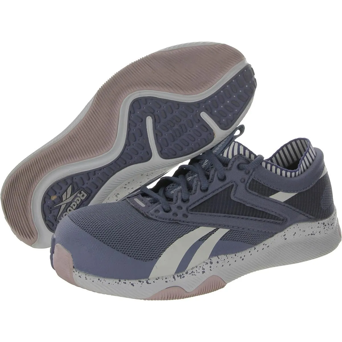Reebok Work Women's RB481 HIIT TR Safety Composite Toe Athletic Work Shoe Blue and Pink, 9.5 Wide