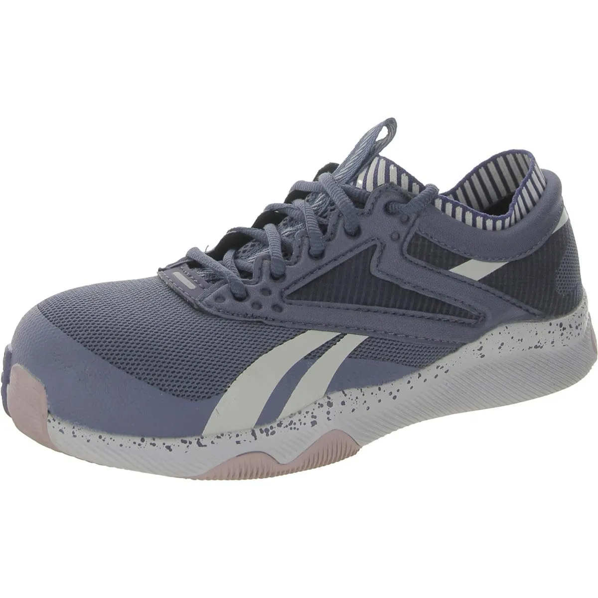Reebok Work Women's RB481 HIIT TR Safety Composite Toe Athletic Work Shoe Blue and Pink, 9.5 Wide