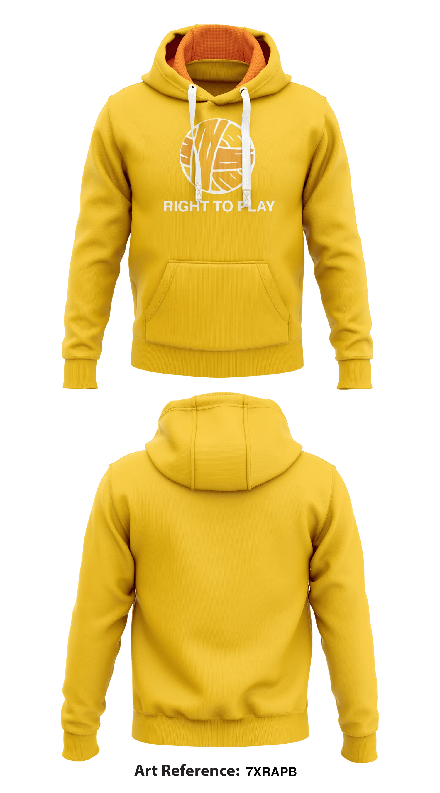 Right to Play  Core Men's Hooded Performance Sweatshirt - 7xrAPb