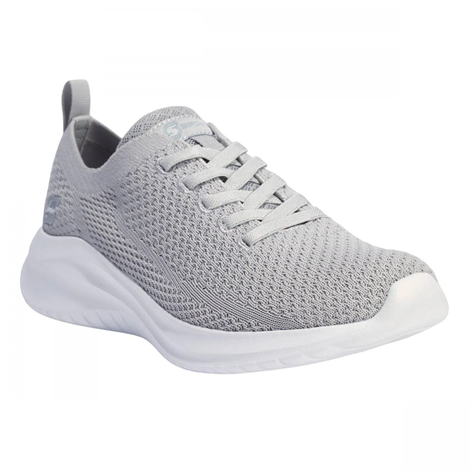 S Sport By Skechers Womens Resse 2.0 Elastic Gore Sneakers Light Gray 7M
