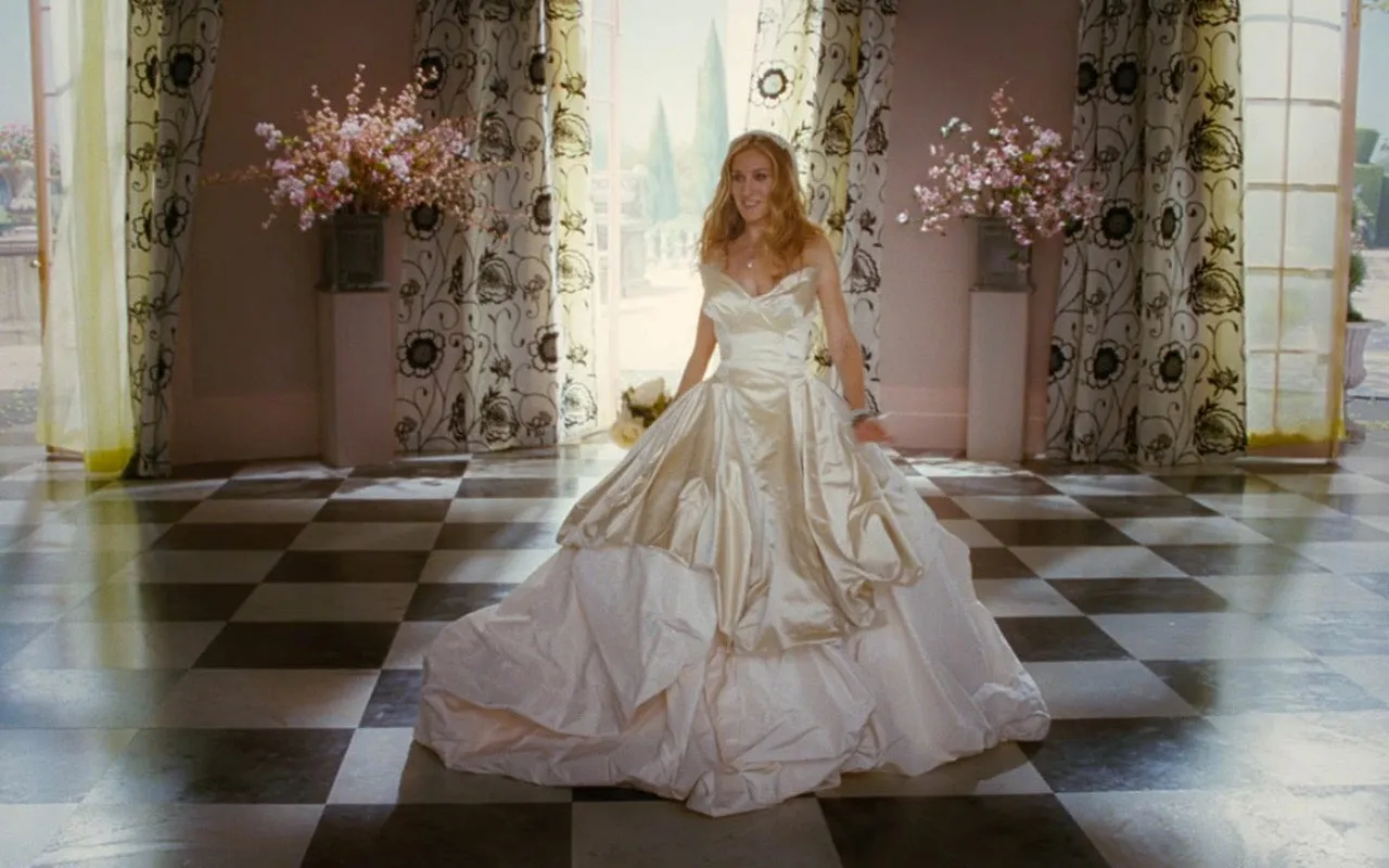 Sarah Jessica Parker as Carrie Bradshaw Wedding Dress Bridal Dress in Sex and the City