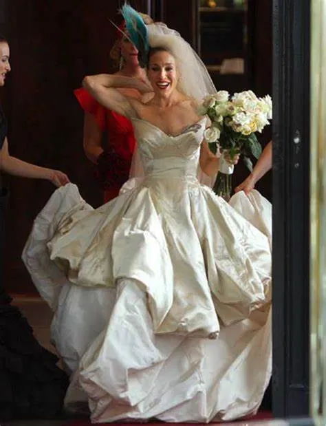 Sarah Jessica Parker as Carrie Bradshaw Wedding Dress Bridal Dress in Sex and the City
