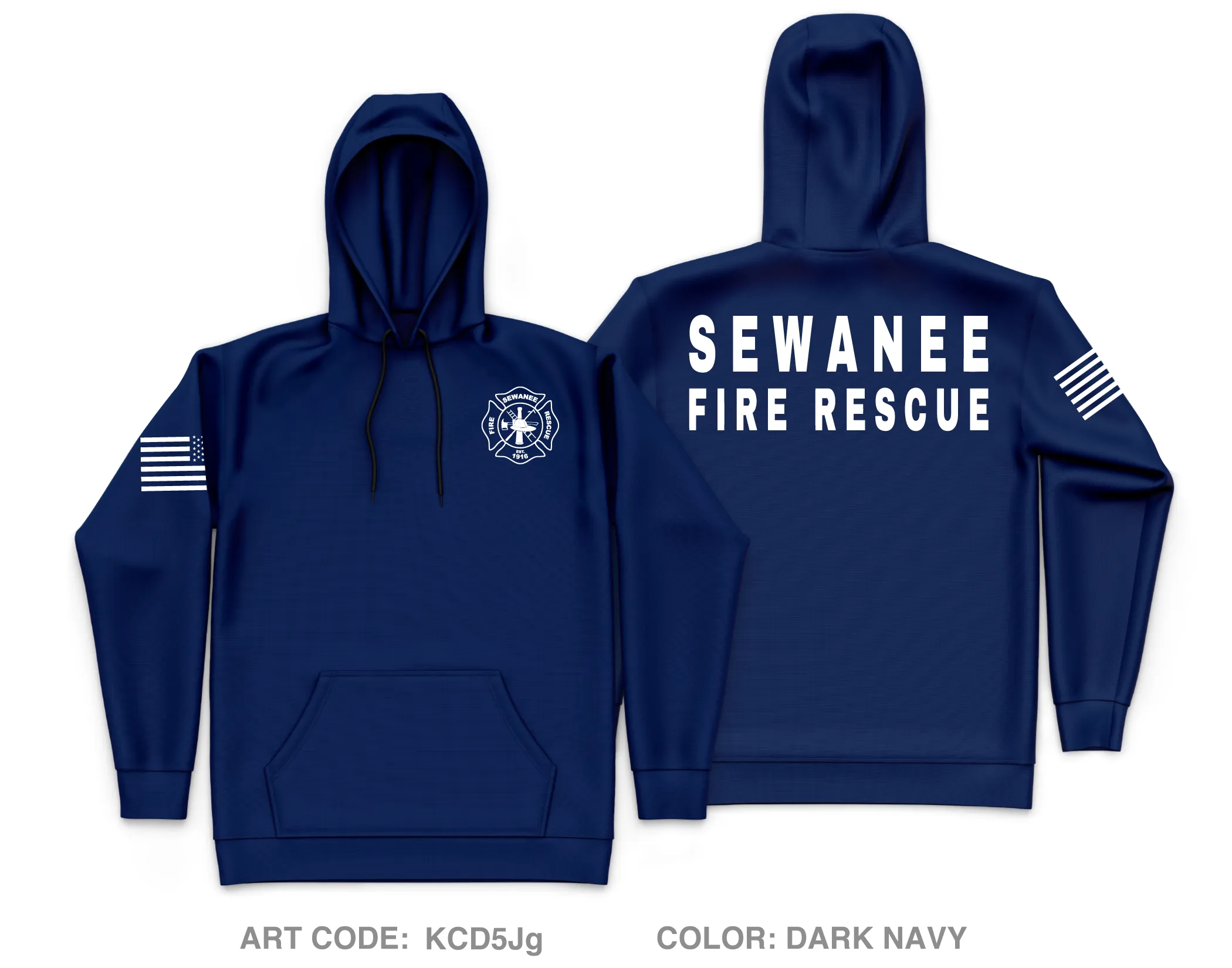 Sewanee Fire Department Core Men's Hooded Performance Sweatshirt - KCD5Jg