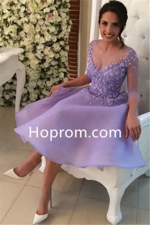 Sexy Short Homecoimng Dress Flowers Party Dress with Buttons