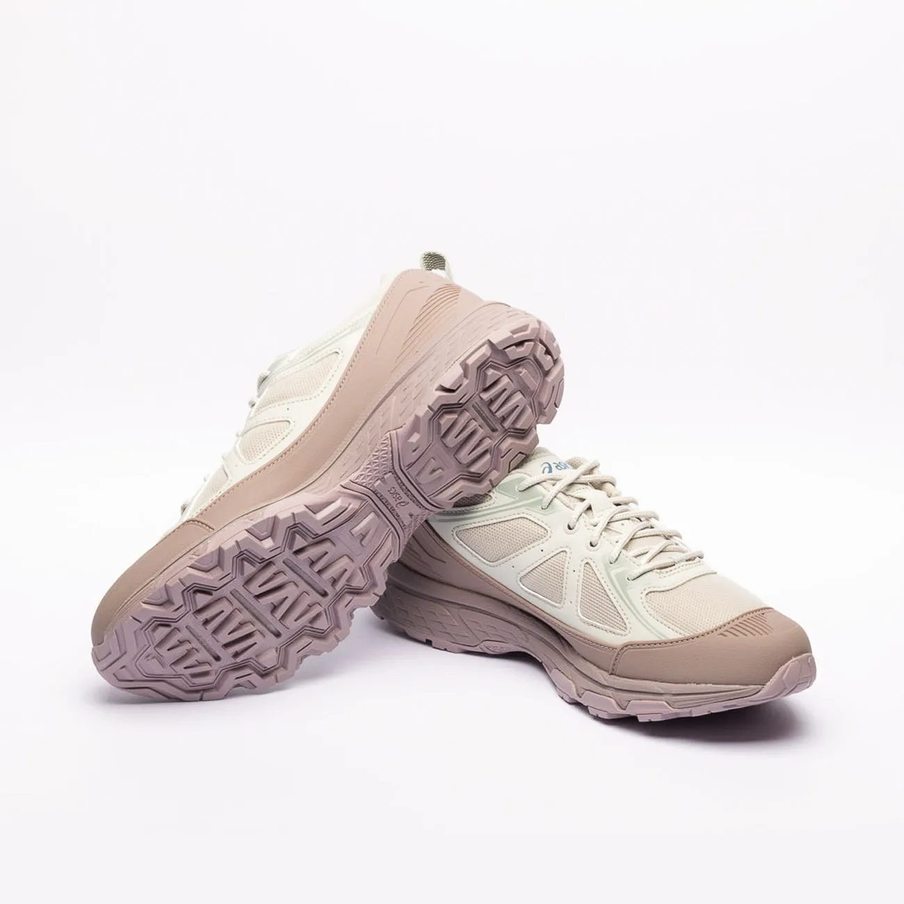 Sneaker trail running Asics Gel-Venture 6 Shield in tessuto panna e TPU rosa