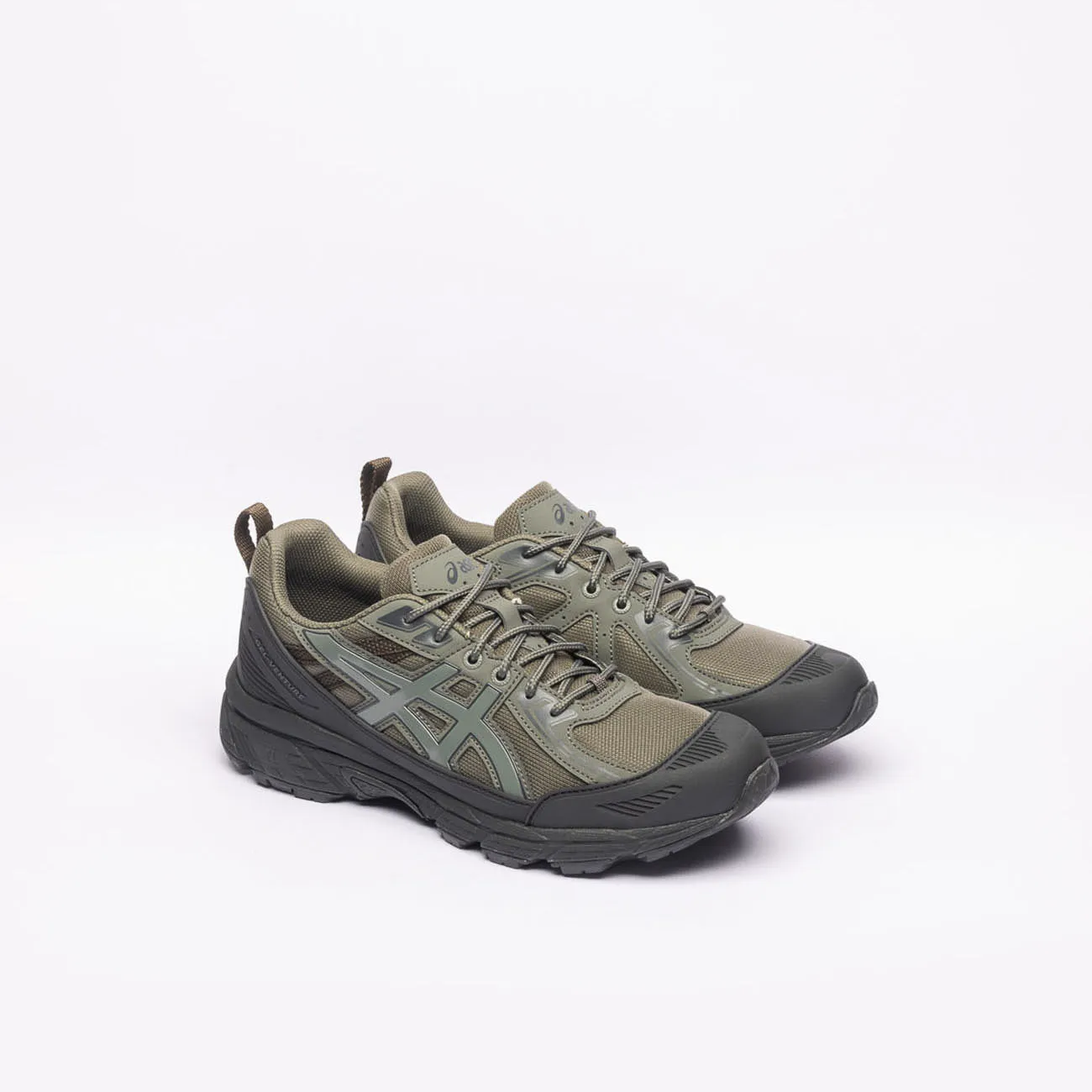 Sneaker trail running Asics Gel-Venture 6 Shield in tessuto verde e TPU nero