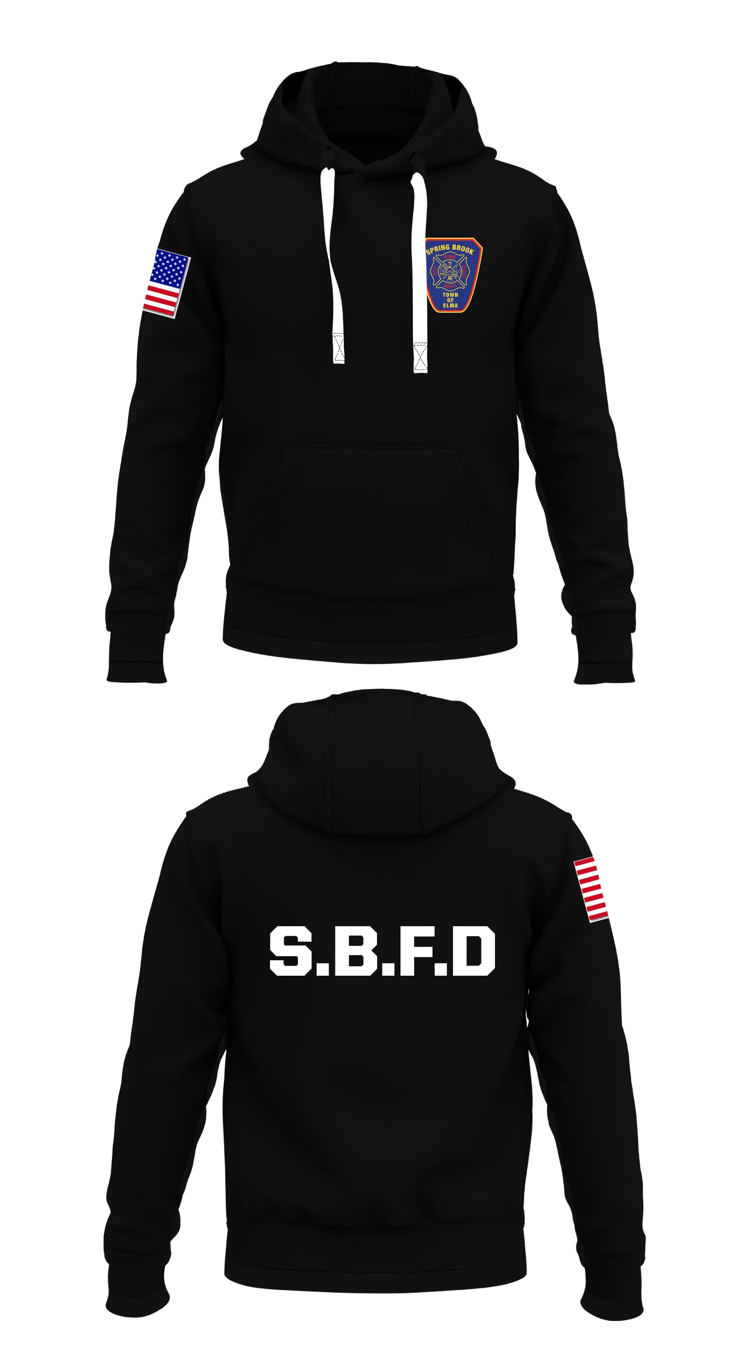 Spring Brook Fire District #1 Store 1  Core Men's Hooded Performance Sweatshirt - 74512661837
