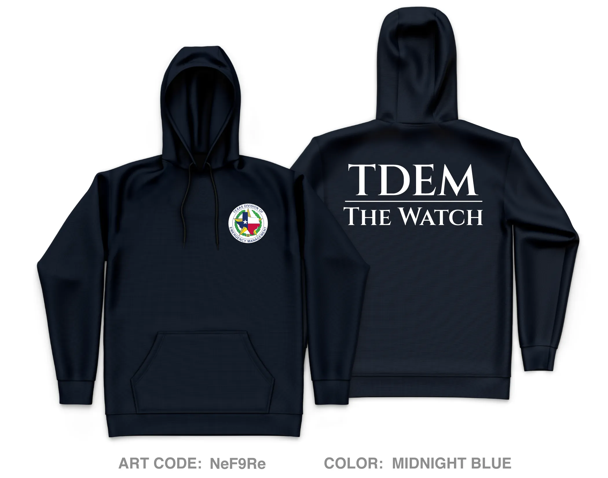TDEM - The Watch Core Men's Hooded Performance Sweatshirt - NeF9Re
