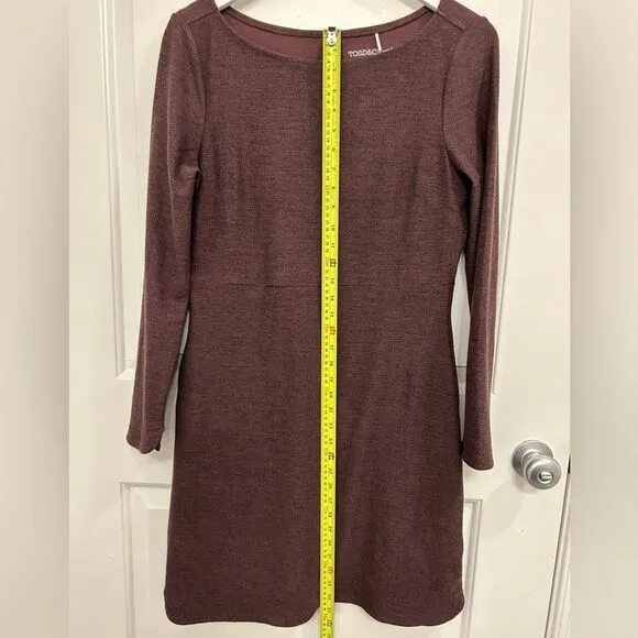 Toad&amp;Co M Intermosso Long Sleeve Athletic Dress Cross over back