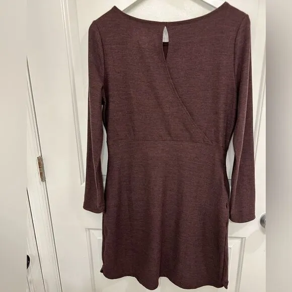 Toad&amp;Co M Intermosso Long Sleeve Athletic Dress Cross over back