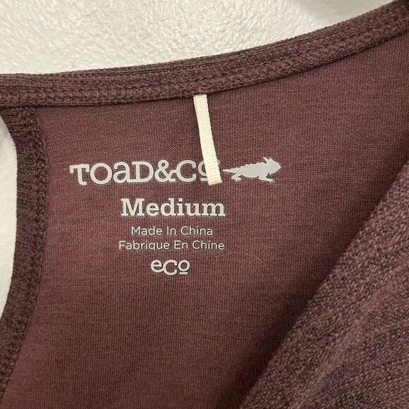 Toad&amp;Co M Intermosso Long Sleeve Athletic Dress Cross over back