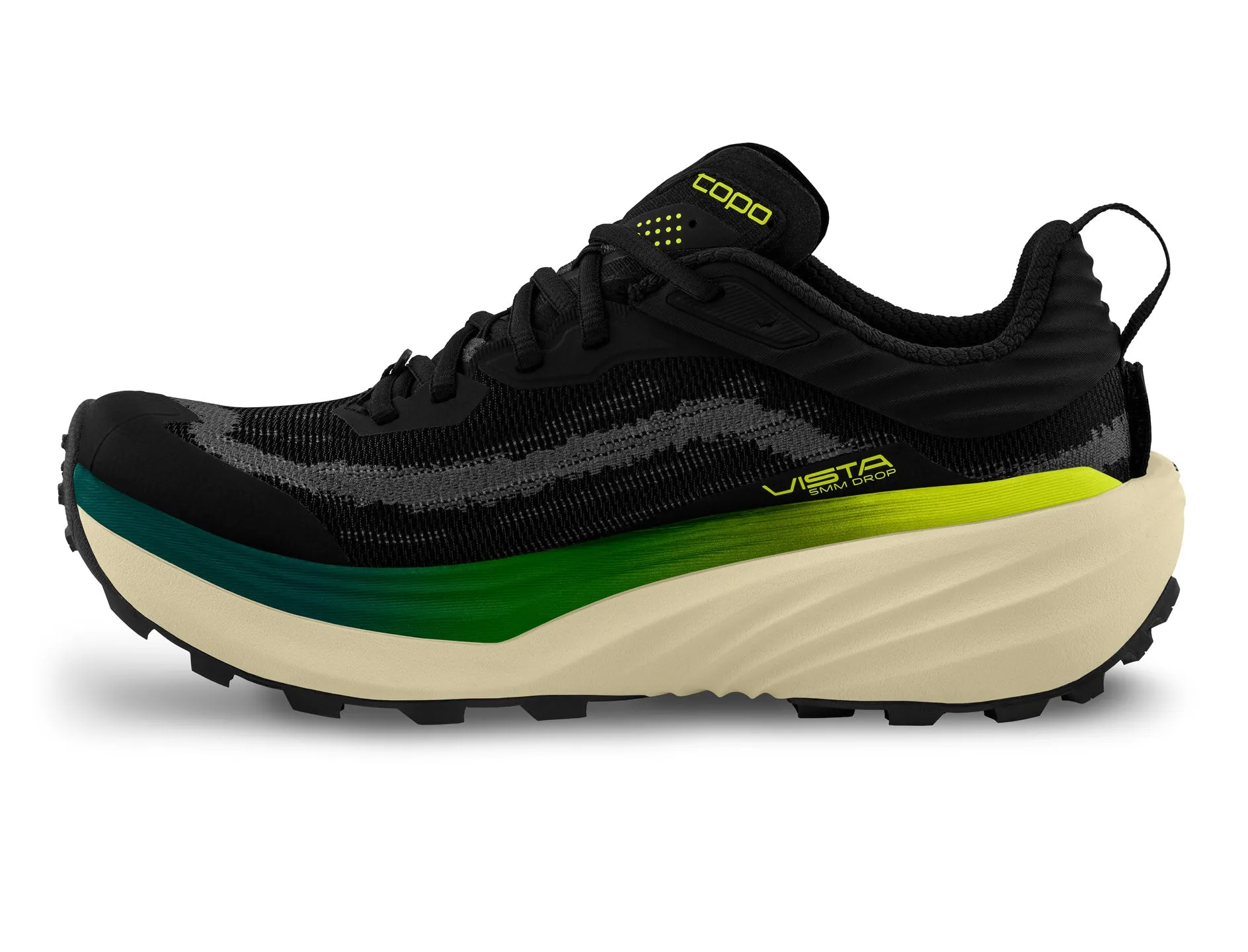 Topo Athletic | Vista | Men's | Black/Lime