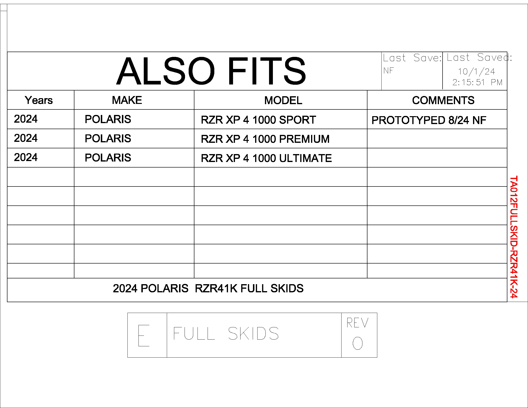 Trail Armor 2024 - 2025 RZR XP 4 1000 (Sport, Premium, Ultimate) Full Skids with Slider Nerfs