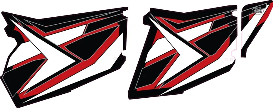 Trail Armor GenX Slide On Four Door Graphics Kit - 2015 RZR 4 900 EPS Havasu Red Pearl