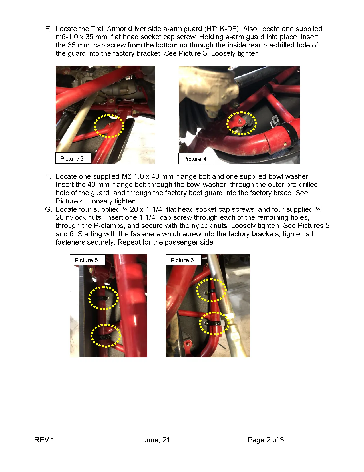 Trail Armor Honda Talon 1000X, Talon 1000X Fox Live Valve, Honda Talon 1000X-4, Talon 1000X-4 Fox Live Valve, Honda Talon 1000 XS, Talon 1000 XS-4, Talon 1000 XS Fox Live Valve, Talon 1000 XS-4 Fox Live Valve iMpact Front A-Arm Guards