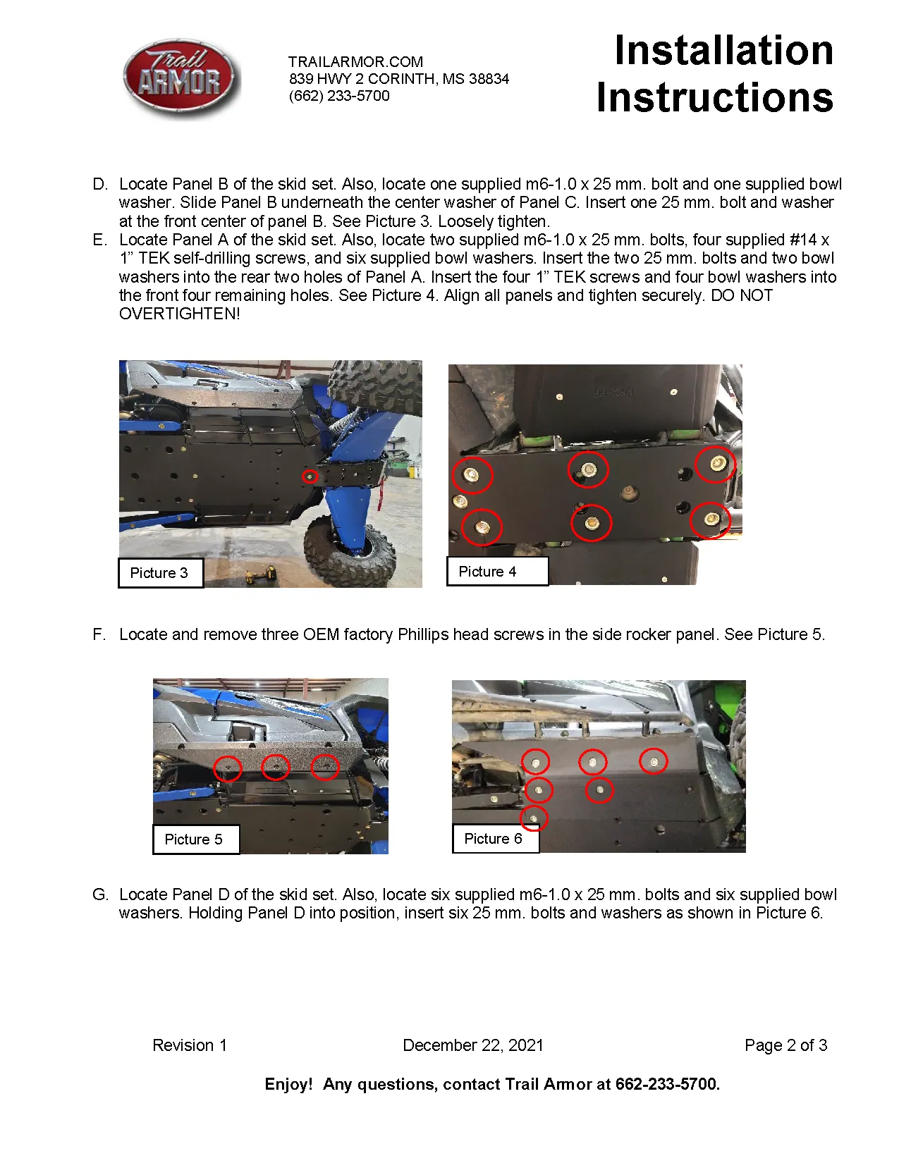 Trail Armor Kawasaki KRX 1000 (all editions) Full Skids with Integrated Slider Nerfs 2020 - 2025
