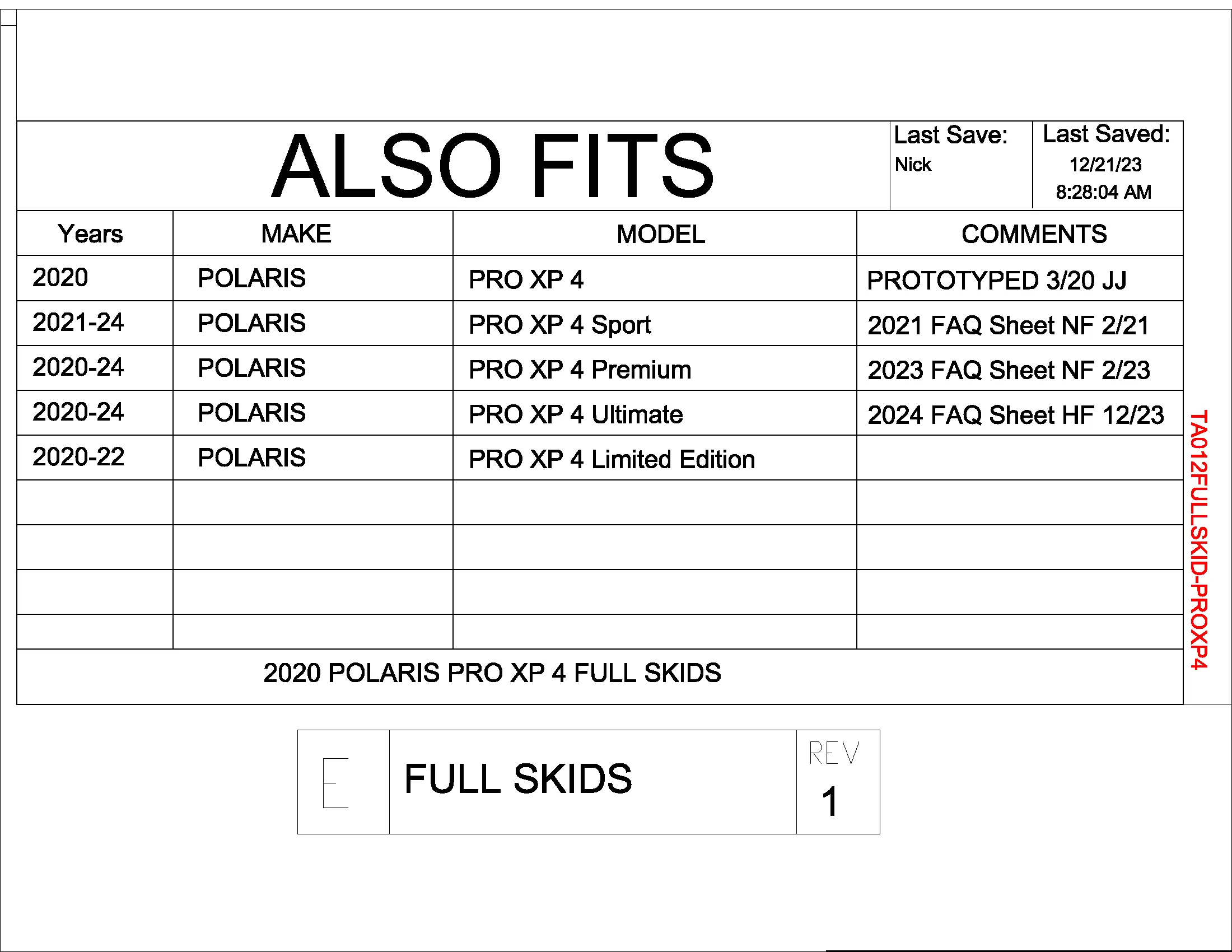 Trail Armor RZR XP Pro 4 Full Skids with Integrated Sliders or Trimmed for Extreme Kick Out Nerf Sliders