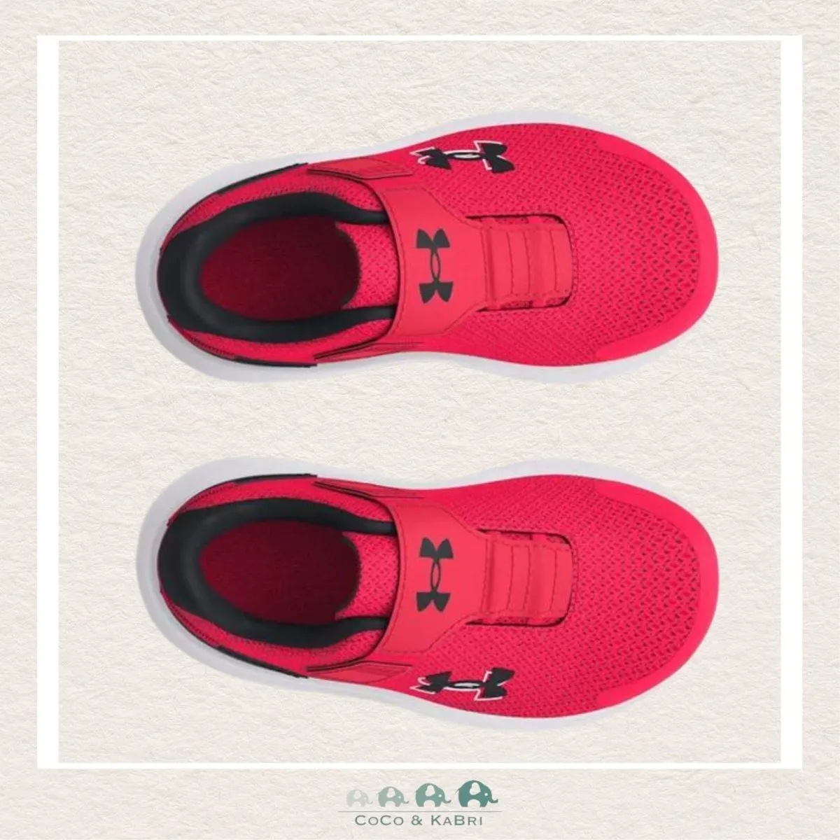 Under Armour Boys Surge 4 AC Running Shoes Red/Black. (X2)