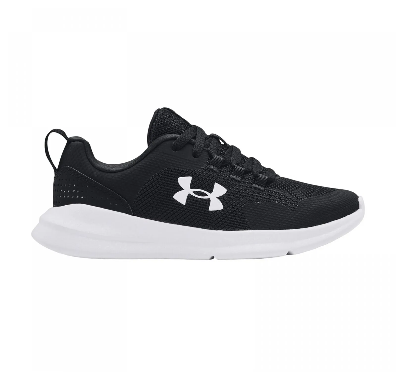 Under Armour Essential Womens Training Sneakers Shoes Black / White 9.5W
