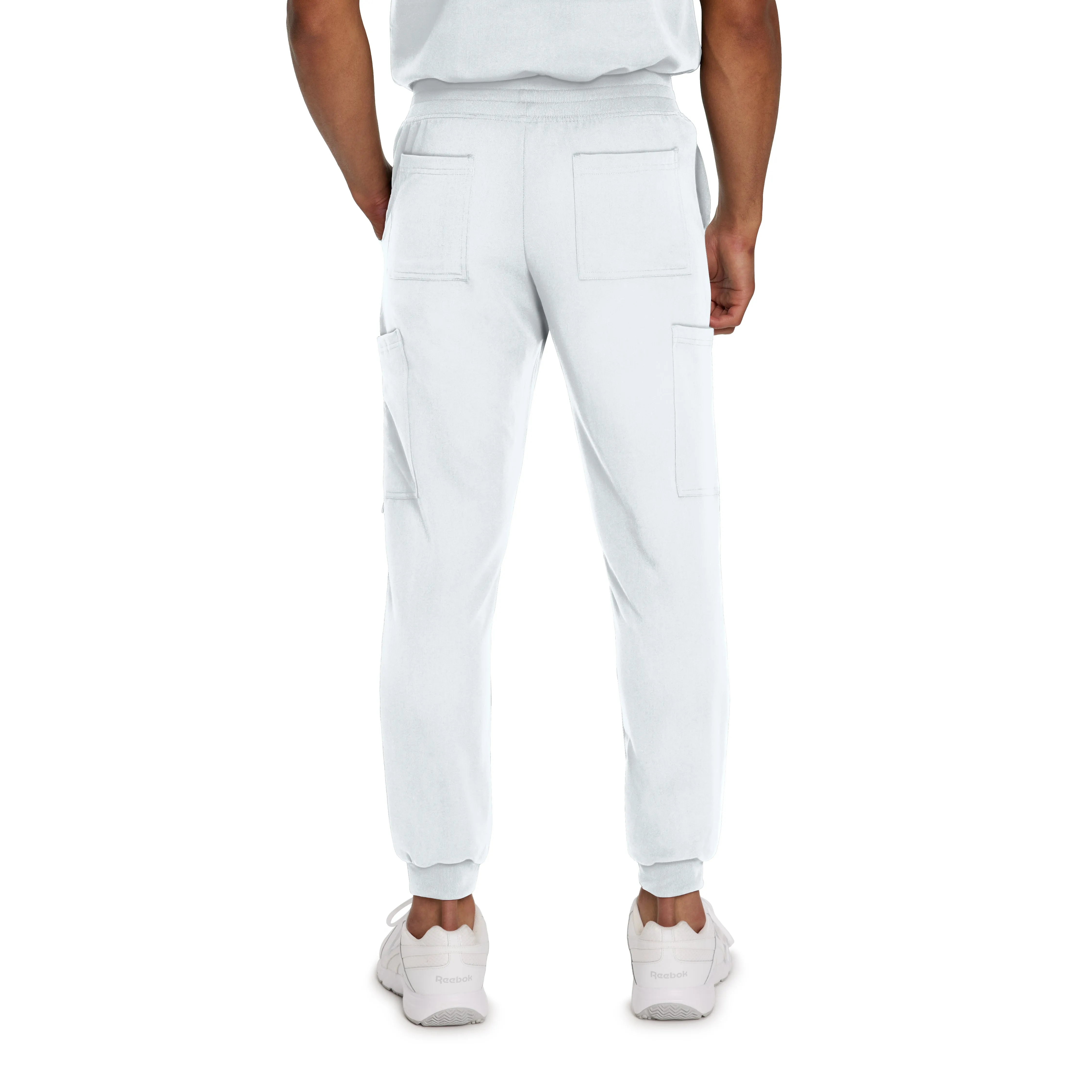 V-Tess 222 Men's Jogger Scrub Pants White