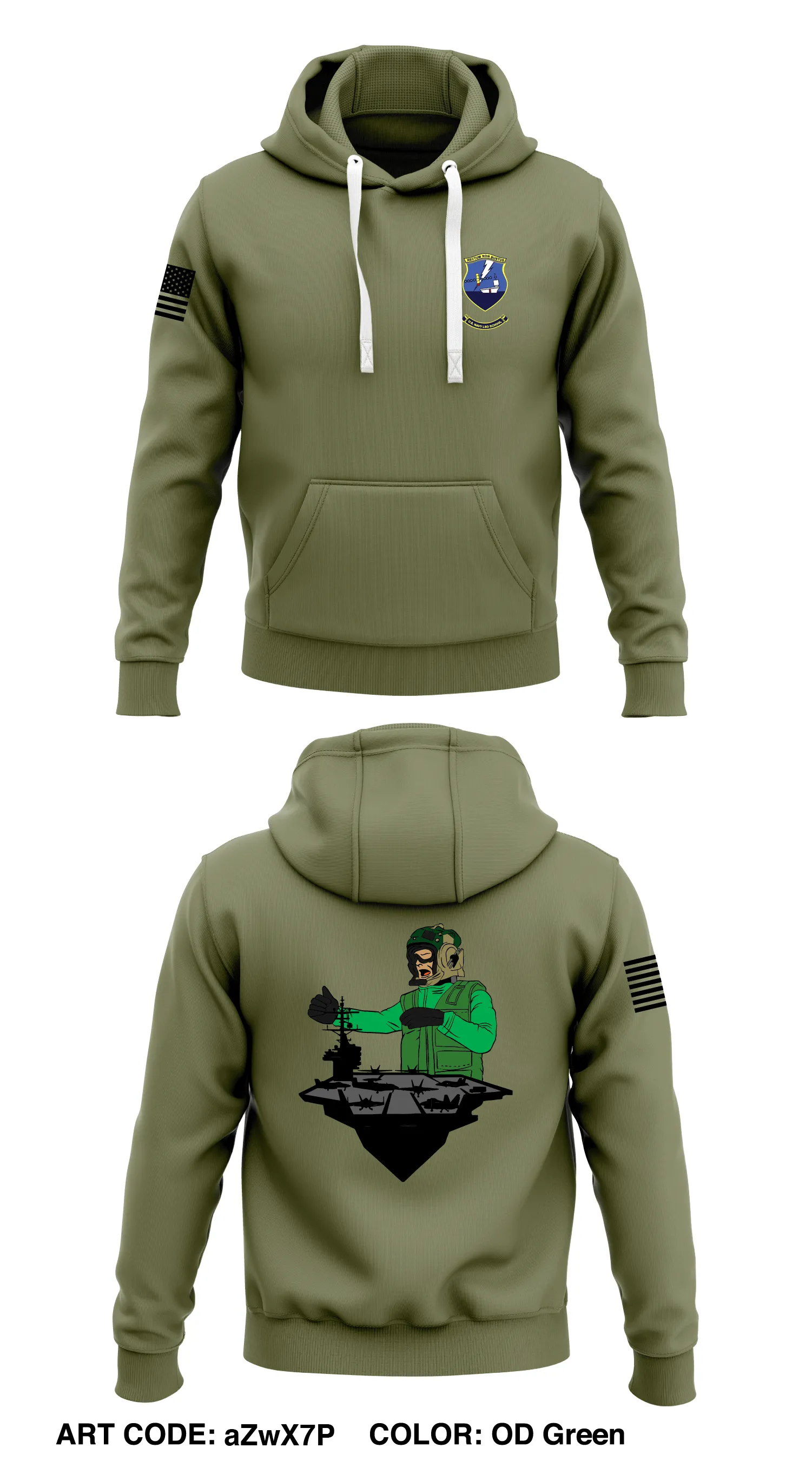 VLA CVN 7 CARL VINSON  Store 1  Core Men's Hooded Performance Sweatshirt - aZwX7P