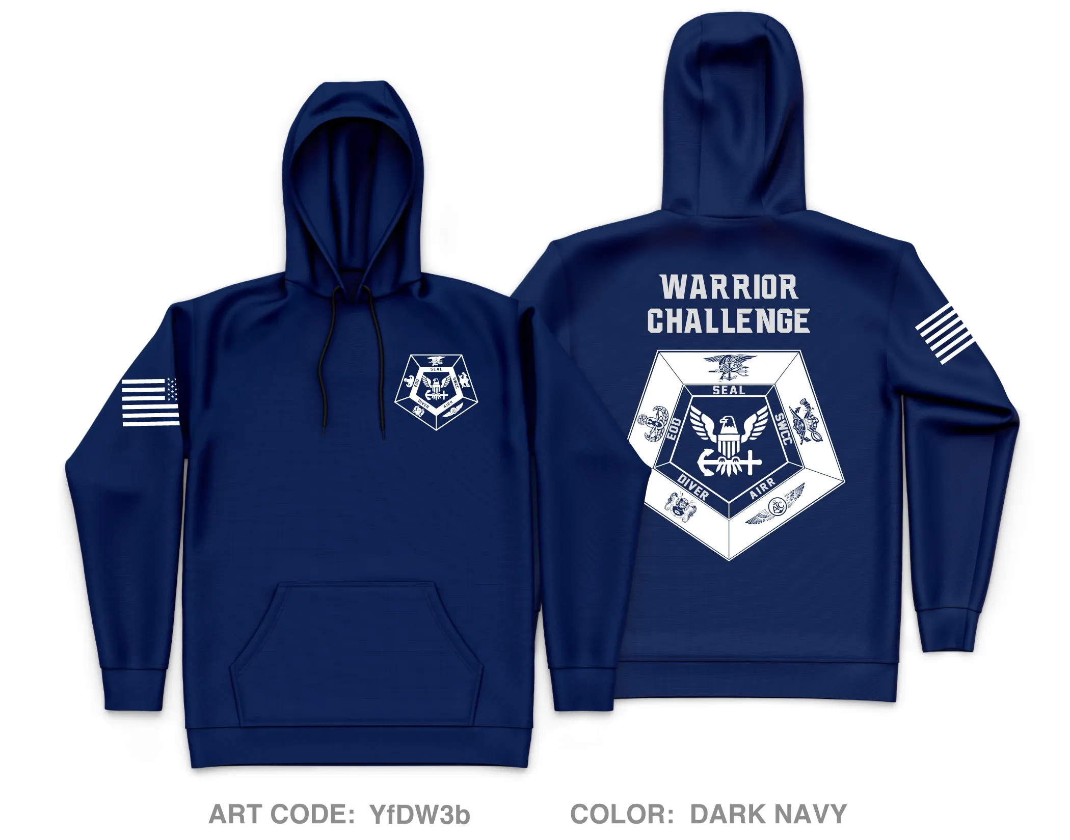Warrior Challenge Store 1 Core Men's Hooded Performance Sweatshirt - YfDW3b
