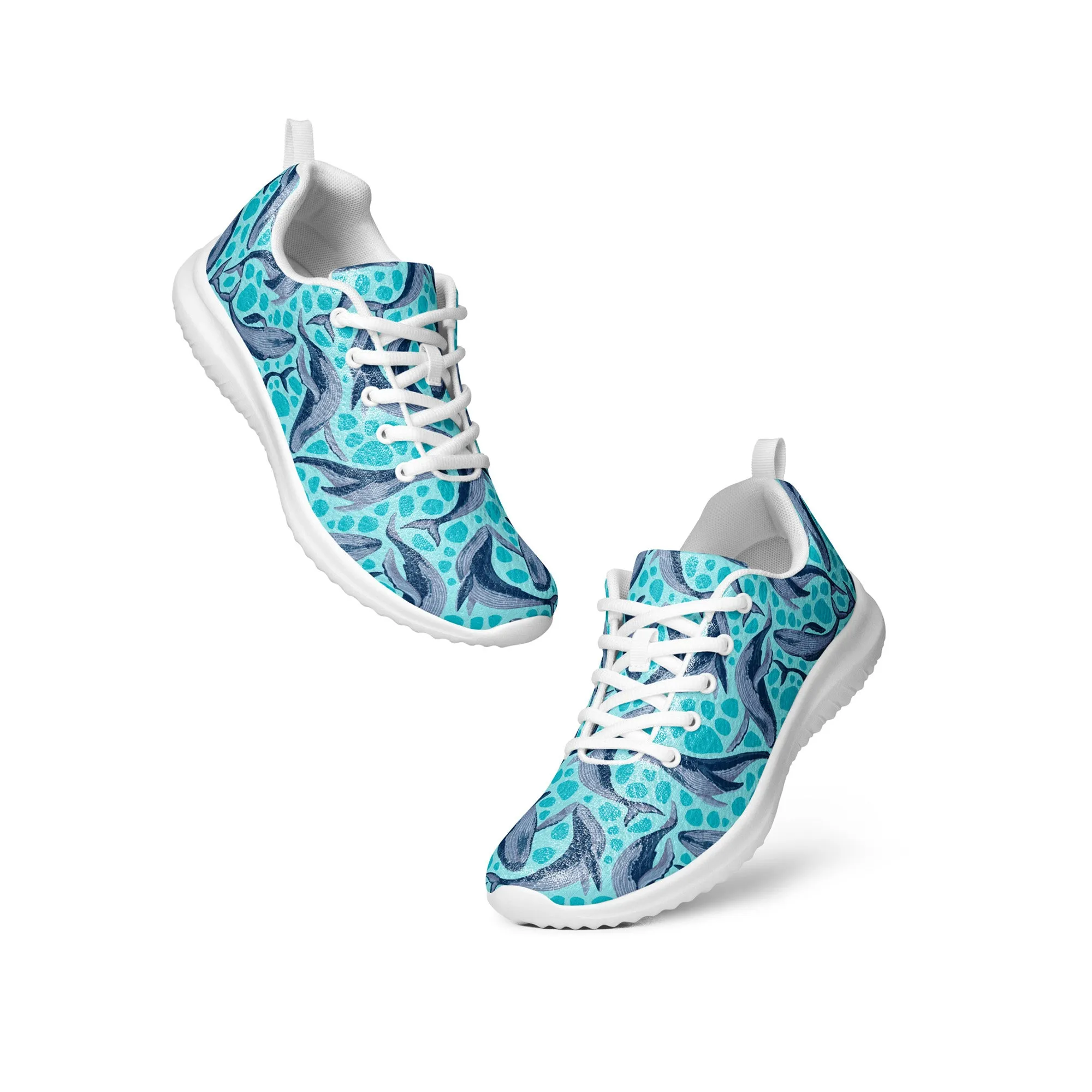 Whale Wonders Ocean Underwater Athletic Shoes