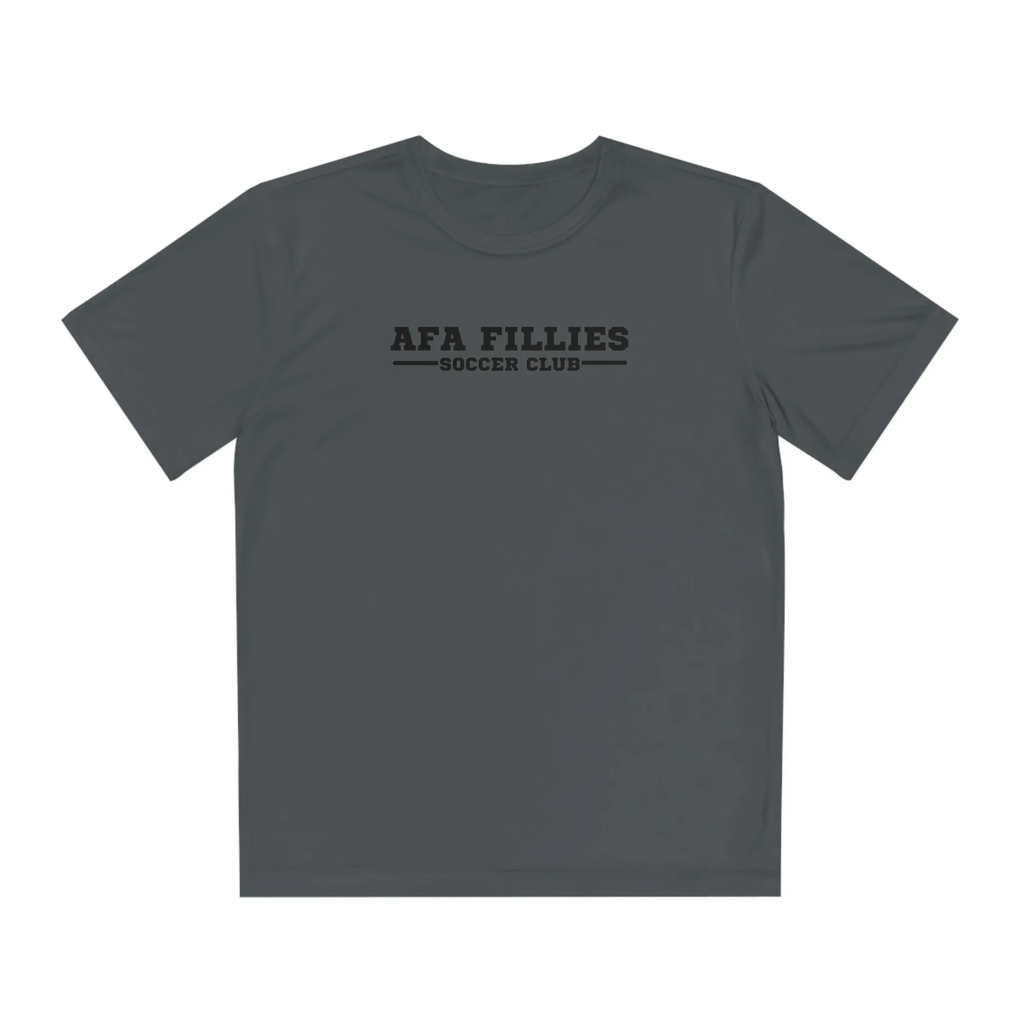 White AFA Fillies Youth Breathable PerformanceTee