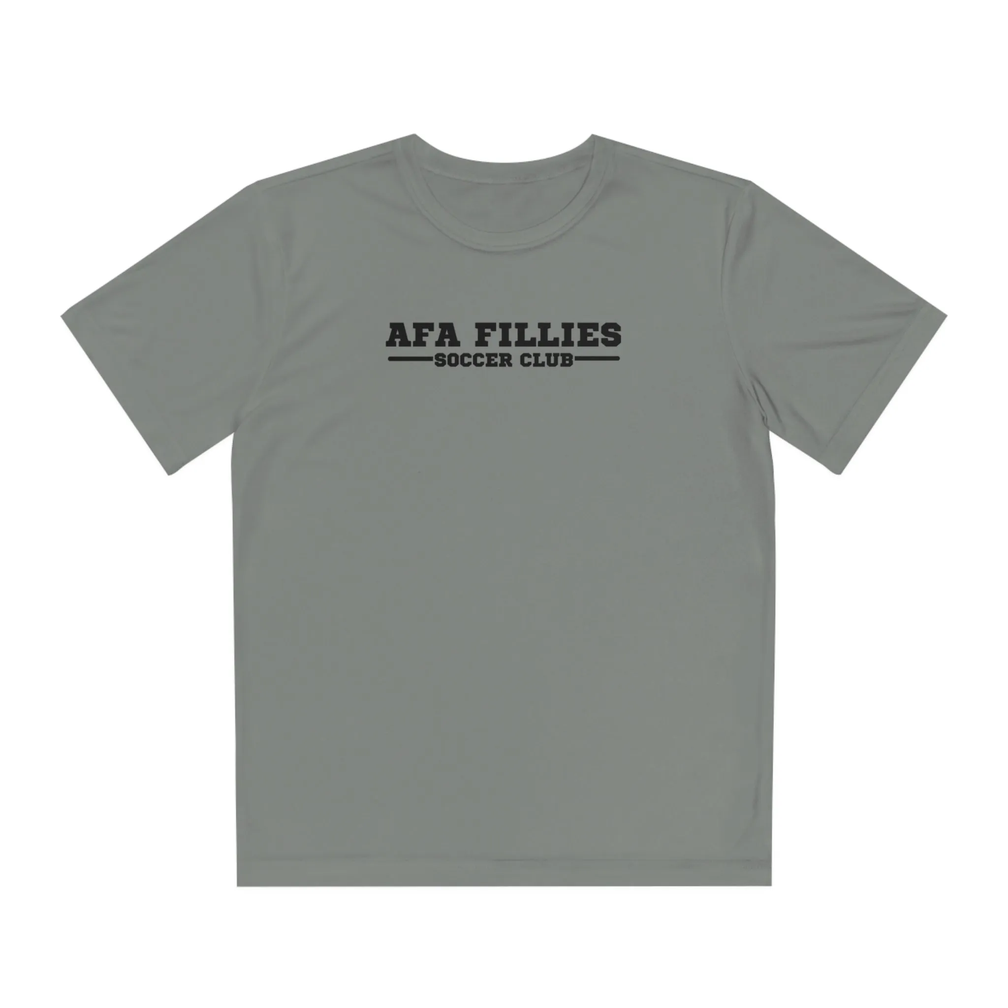 White AFA Fillies Youth Breathable PerformanceTee