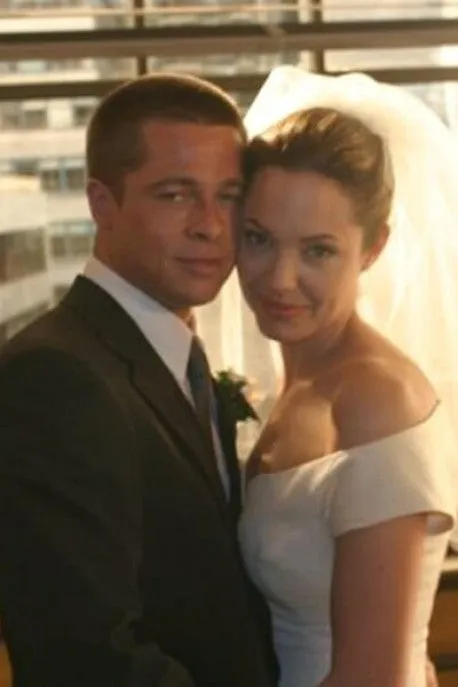 White Angelina Jolie Cup Sleeves Tea Length Wedding Dress Celebrity Bridal Dress For Sale
