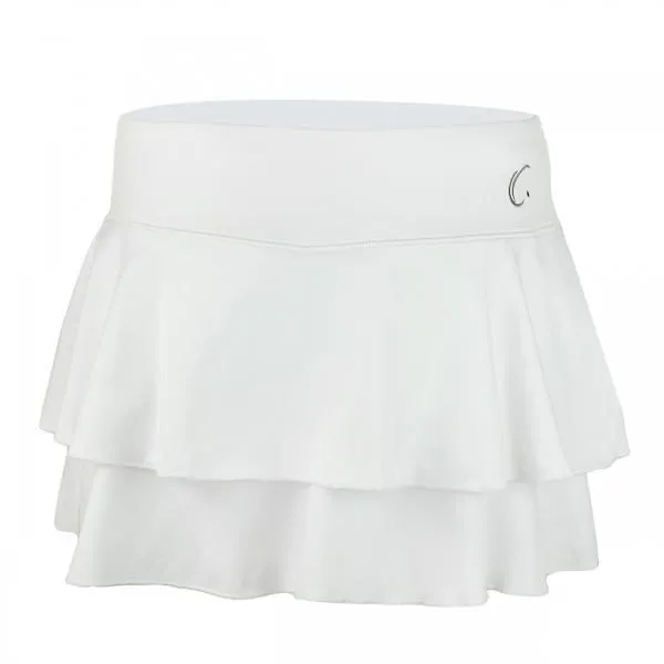 White Flirty Flounce Skort