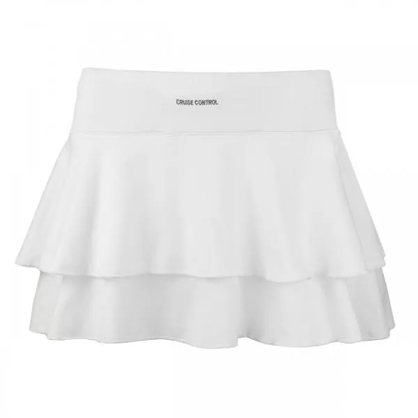 White Flirty Flounce Skort