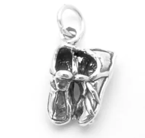 Wonderful Sterling Silver Track Shoes Charm